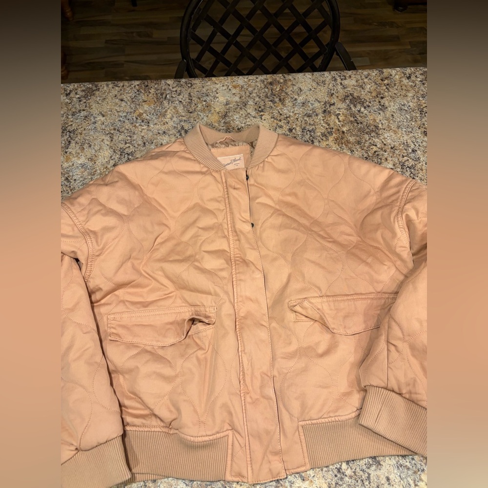 Universal Thread Light Brown Quilted Jacket